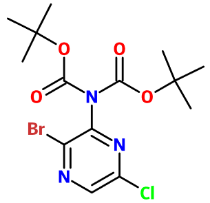 (图片) MC085129 t-Bu N-(3-bromo-6-chloropyrazin-2-yl)-N-Boc-carbamate